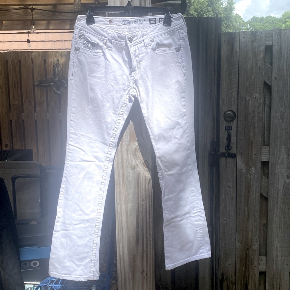 Miss Me Womens White Jeans